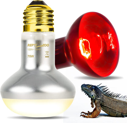 Authentic USA imported REPTI ZOO dual pack reptile heat lamp set for Indian exotic pet care.