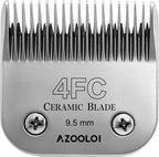 #3FC Detachable Ceramic Pet Grooming Clipper Replacement Blade - 13mm(1/2") Cut, PVD Powder Metallurgy 440C Lower & Ceramic Upper, Fits Andis - for Long Coat Preservation & Natural Finish - Image 10