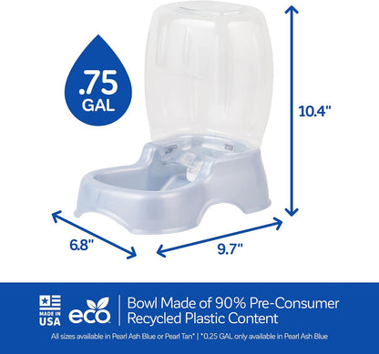 USA made Petmate 0.75 Gallon automatic hydration station for small dogs.