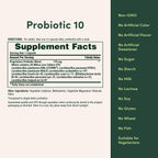 Natures Bounty probiotic bottle cap and safety seal