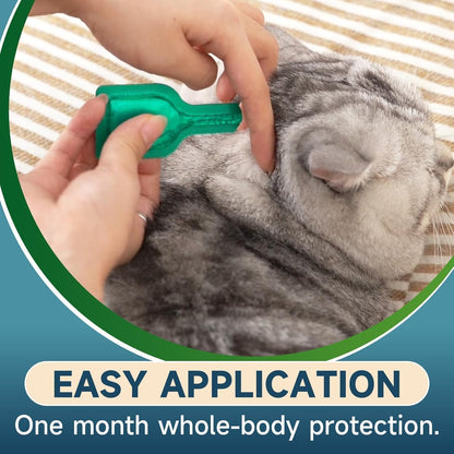 VICSOM cat flea and tick prevention six tubes display for monthly shield