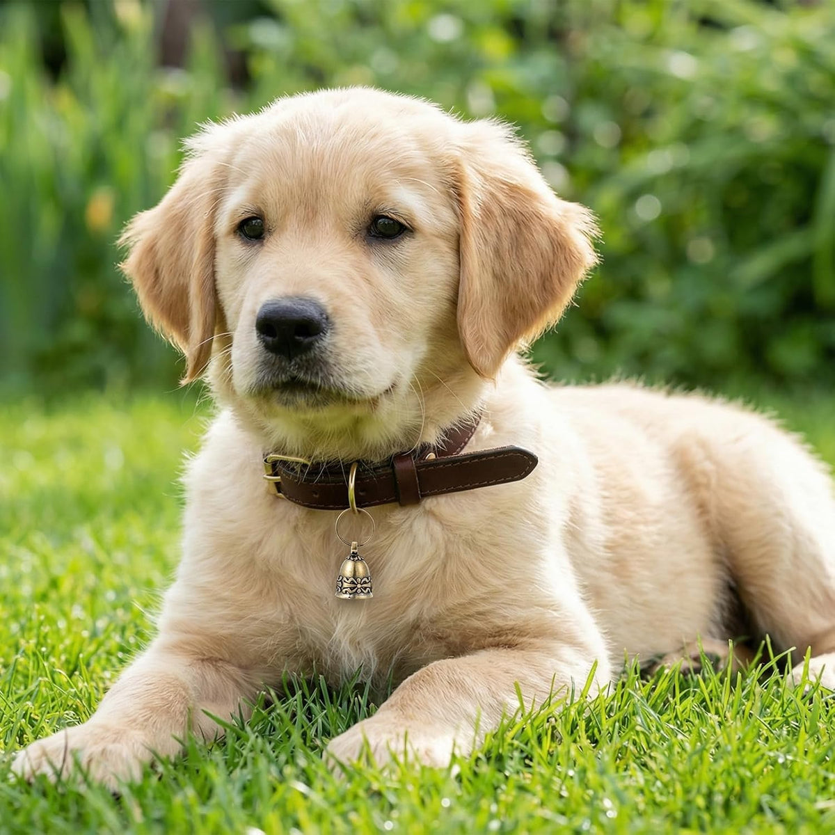 Small brass animal training bells ideal for hanging on doors for household puppy potty training