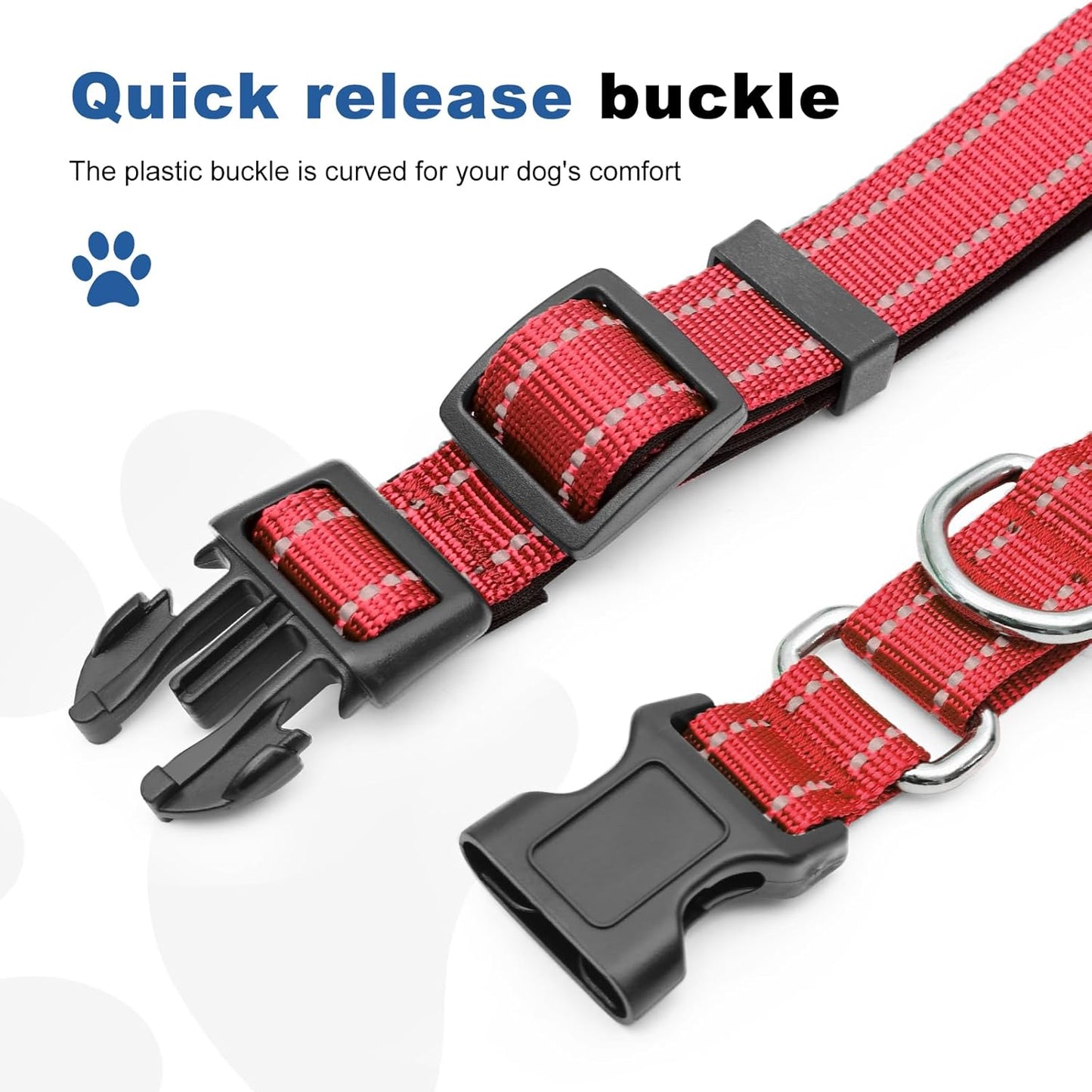 GDLKPS martingale training collar for puppies and large dogs side angle view.