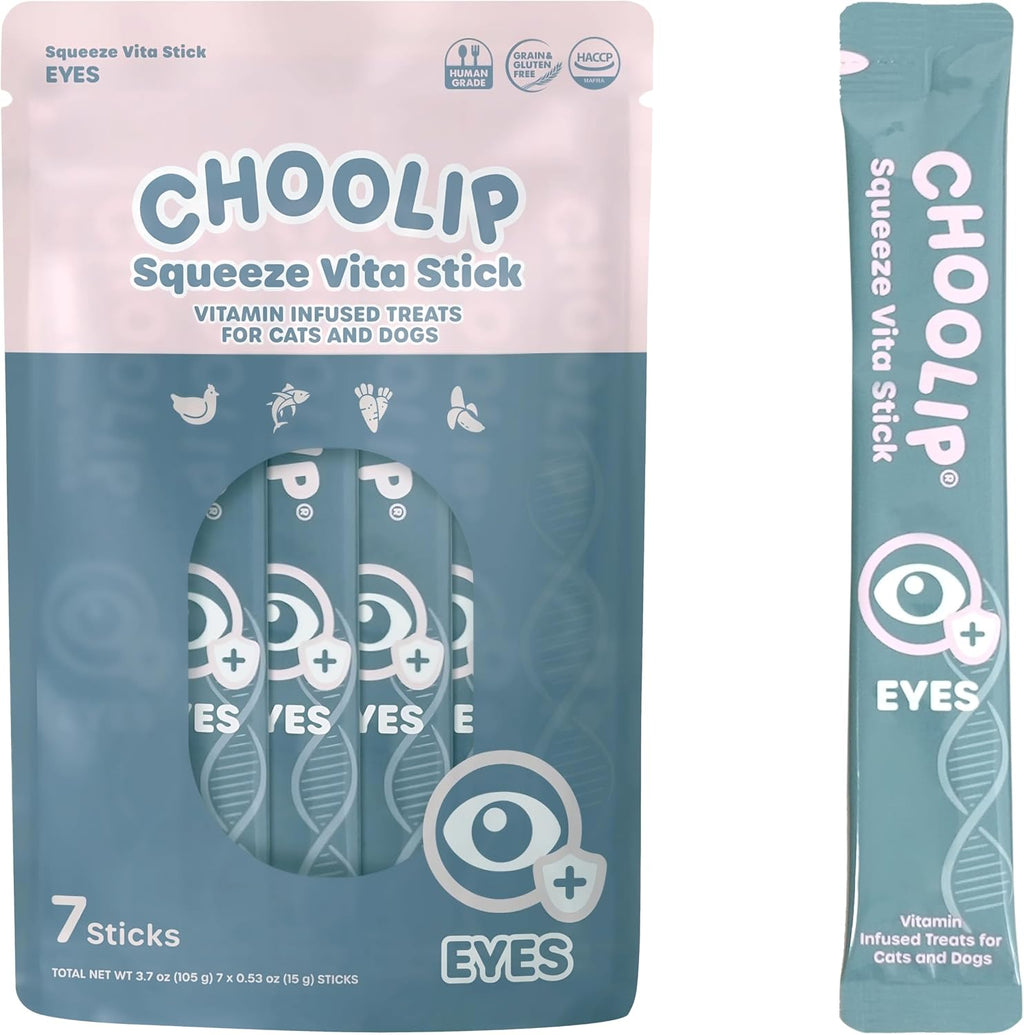 Choolip Squeeze Vita Stick Lickable Cat and Dog Treats, 7-Count Kidney Support, Tuna and Pollack with Pumpkin, Blueberry and Omega-3, Grain-Free, Vet-Formulated - Image 11