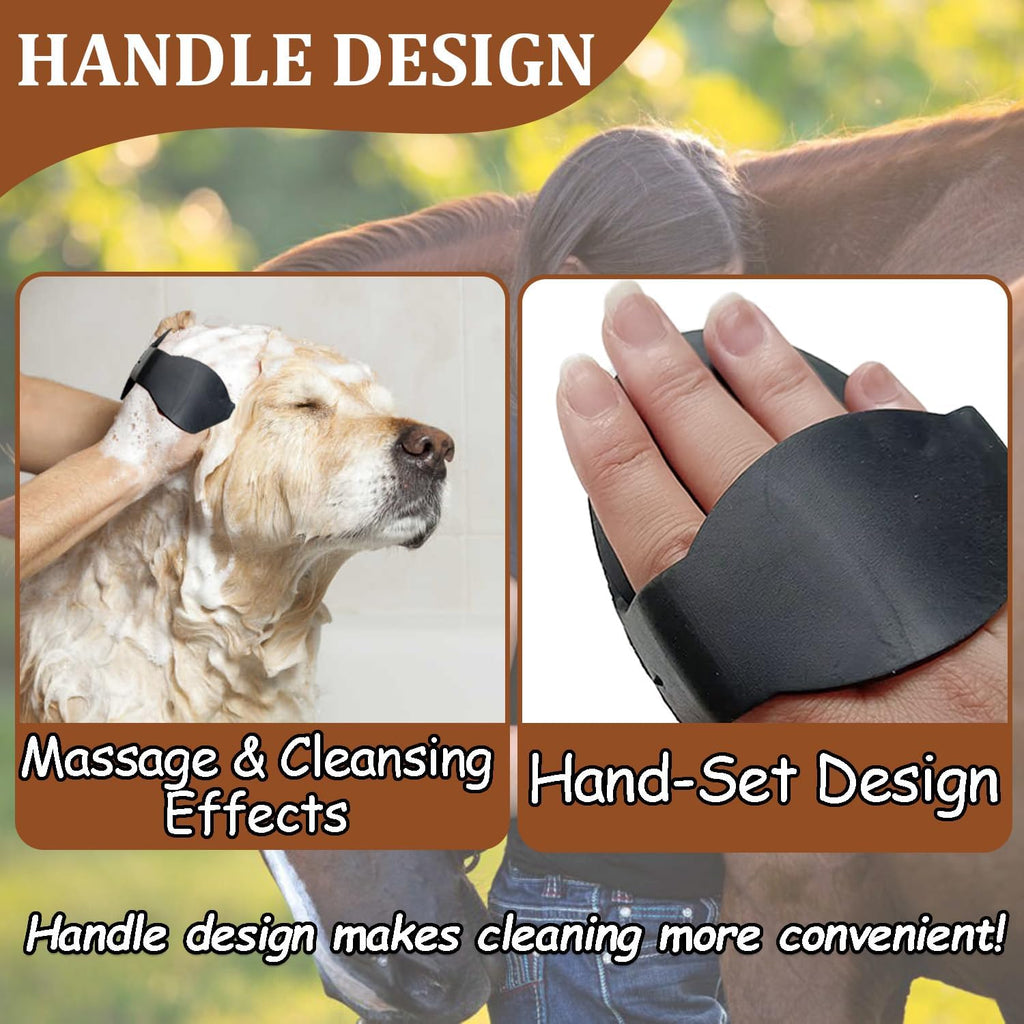 Youven multi purpose pet bathing brush side angle profile view