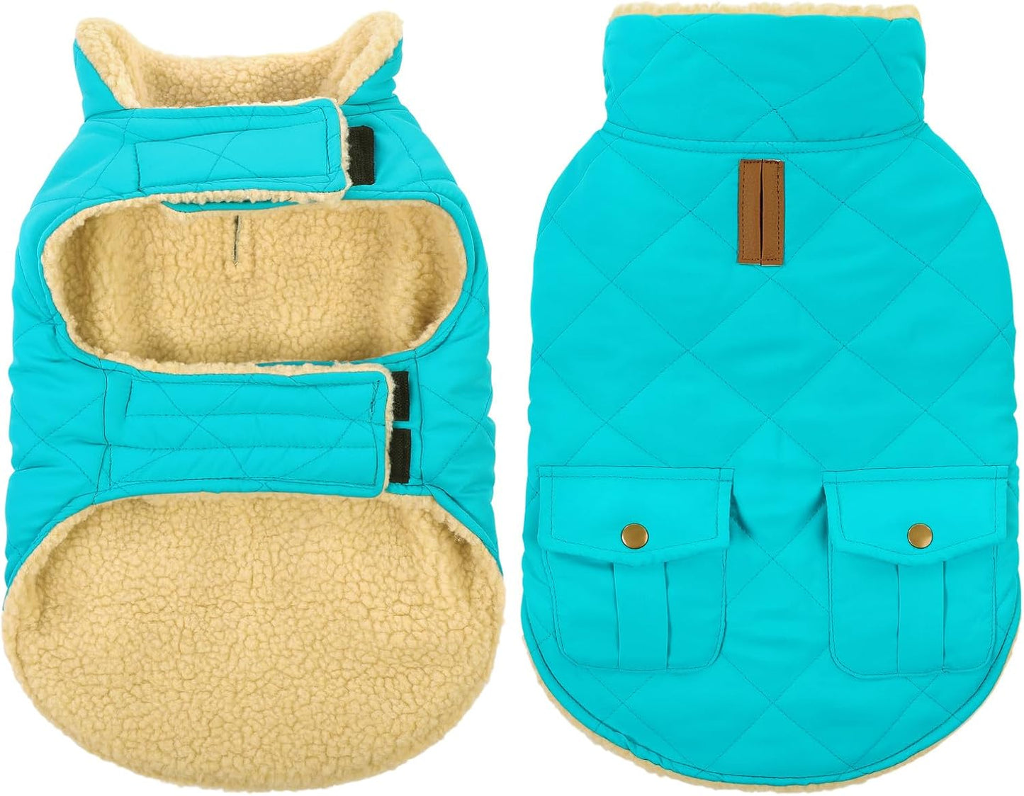 Queenmore Warm Coat for Cold Weather, Quilting Winter Jacket With Ultra Thick Plush Lining and Storage Pockets (Green, Medium) - Image 13