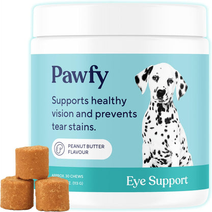 Pawfy Eye Support Soft Chews front view packaging