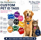 Dr. Fremont's Pet ID Tag Custom for Dog Cat Personalized | Many Shapes and Colors to Choose from | Made in USA | Strong Anodized Aluminum - Image 9