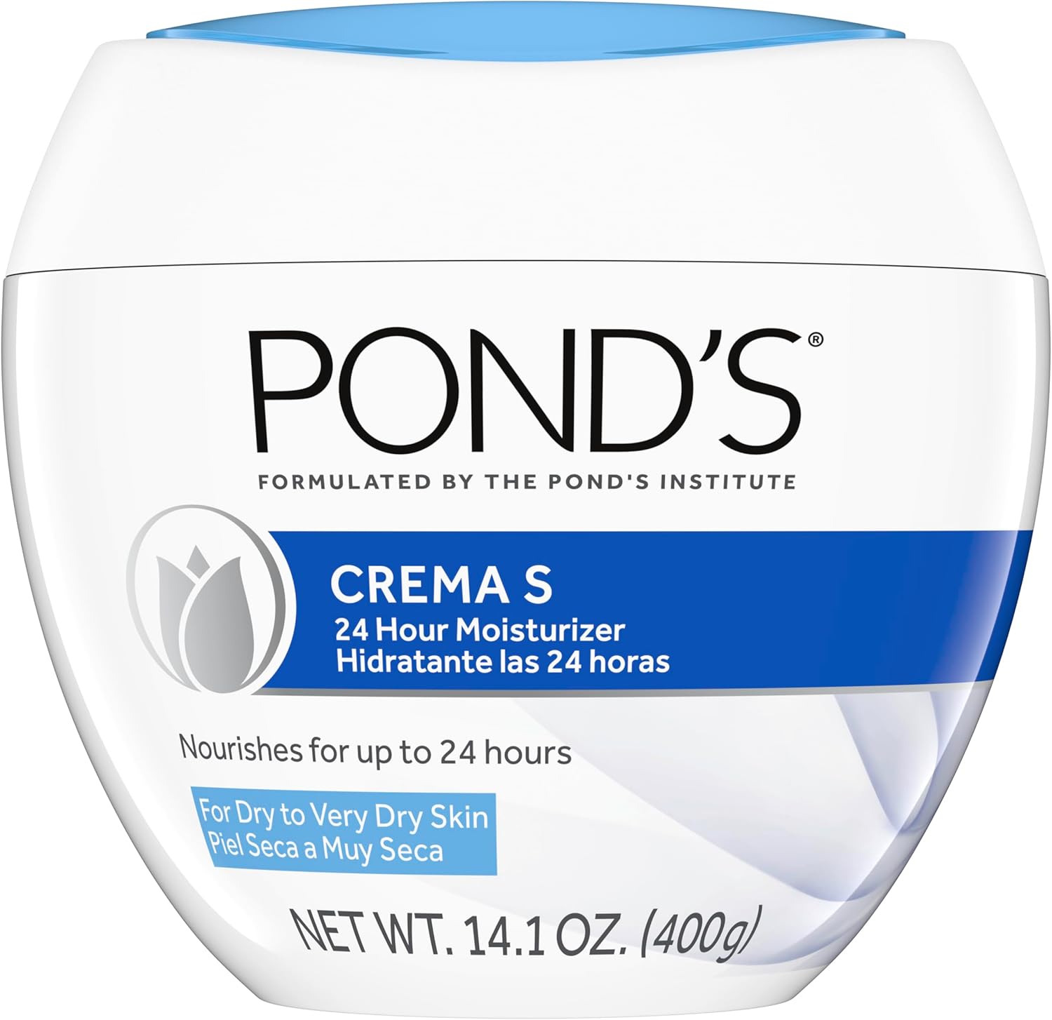 Pond's Nourishing Moisturizing Cream Crema S front view jar packaging