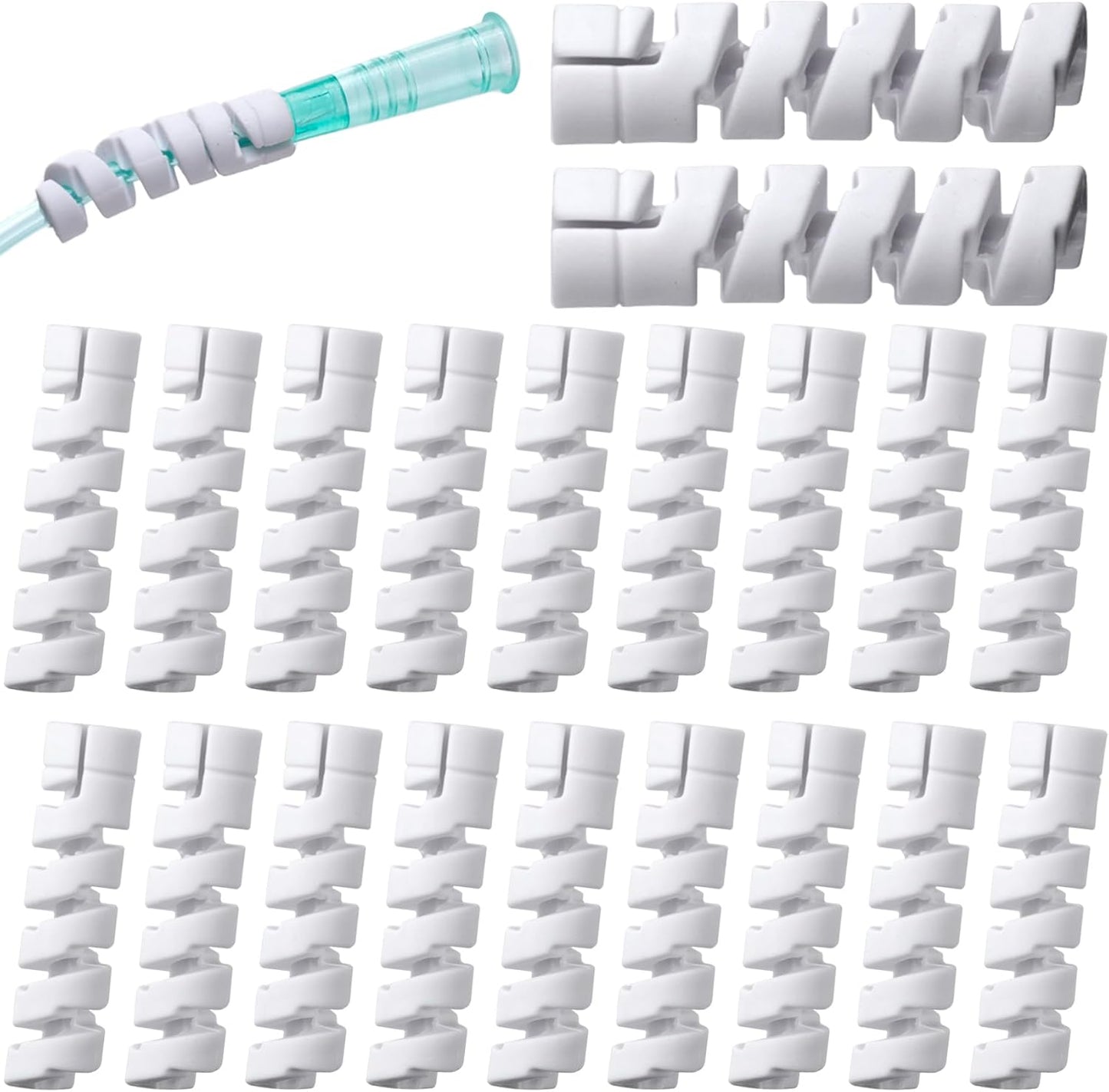Lekgavd oxygen tube support crimp straightener front view for nasal cannula