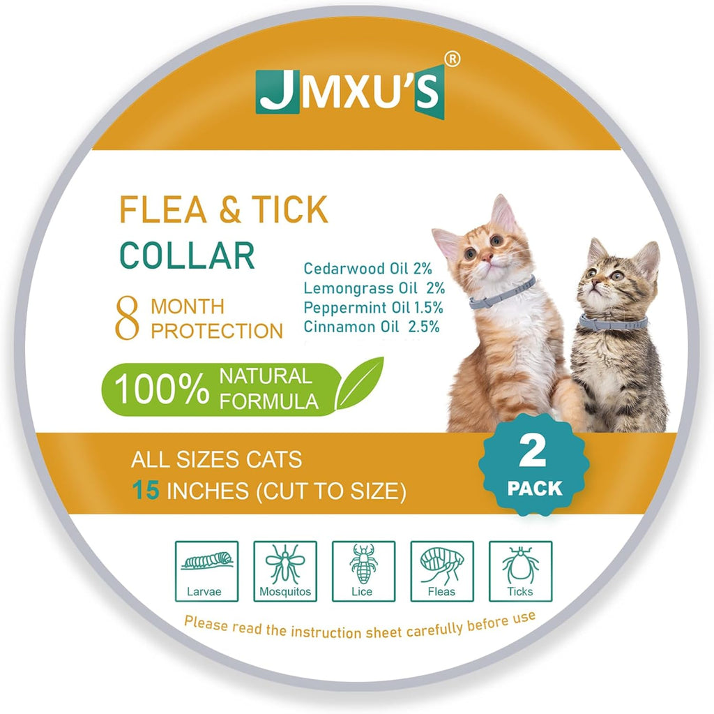 Baravi natural essential oil cat collar 2 pack