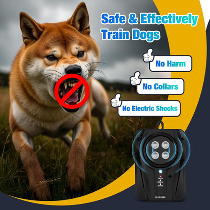 Queenmew 4 transmitter dog bark deterrent box profile view