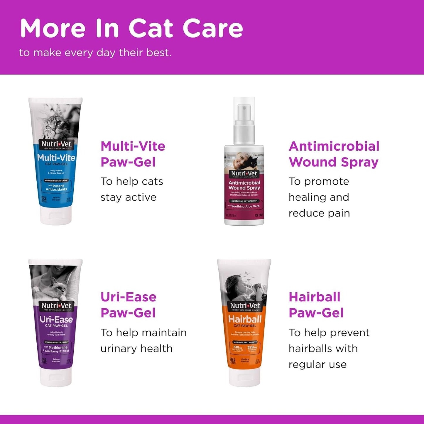 Nutri-Vet kitten safe sterile eye rinse directions label