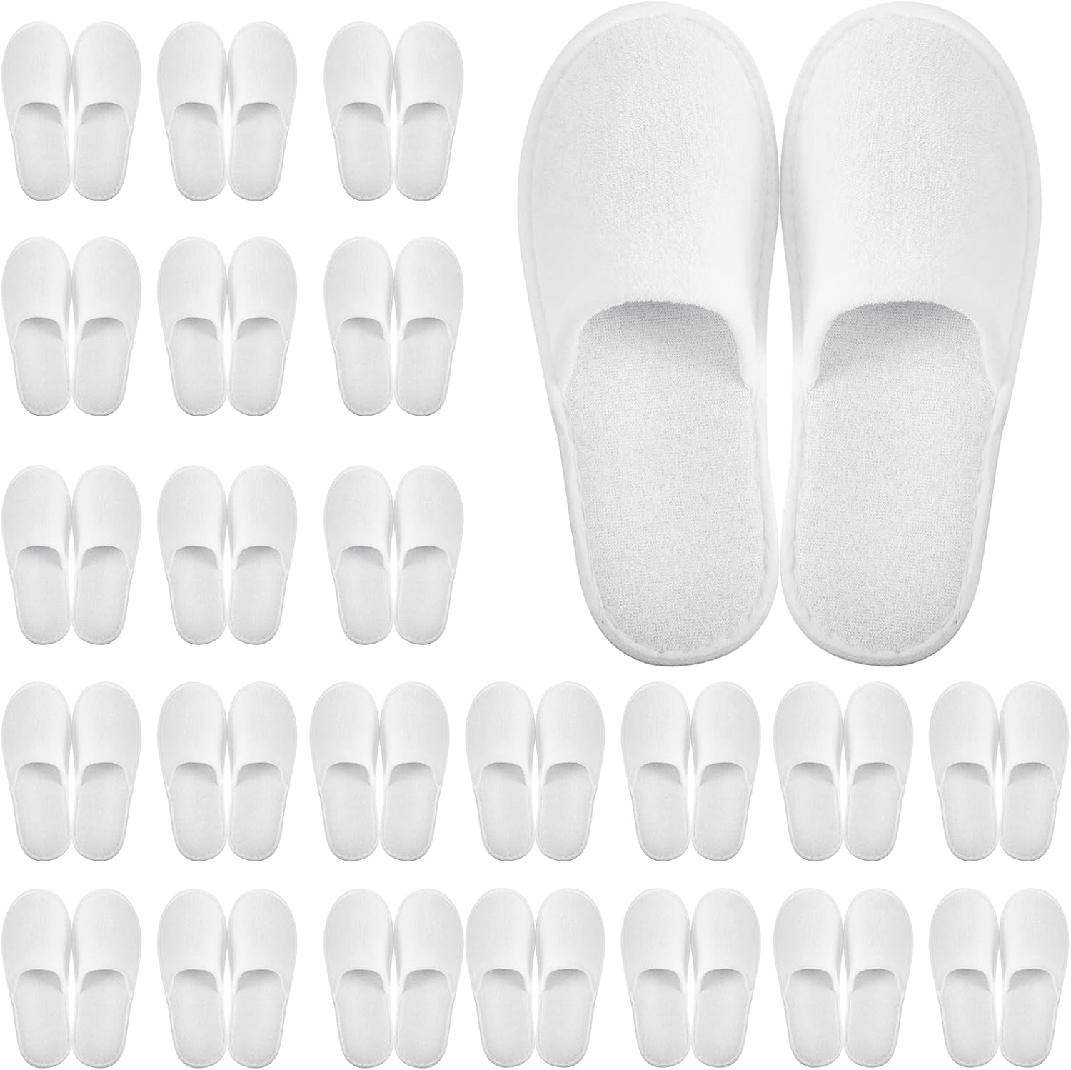 Geyoga disposable slippers for guests front view white