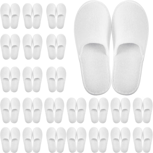 Geyoga disposable slippers for guests front view white