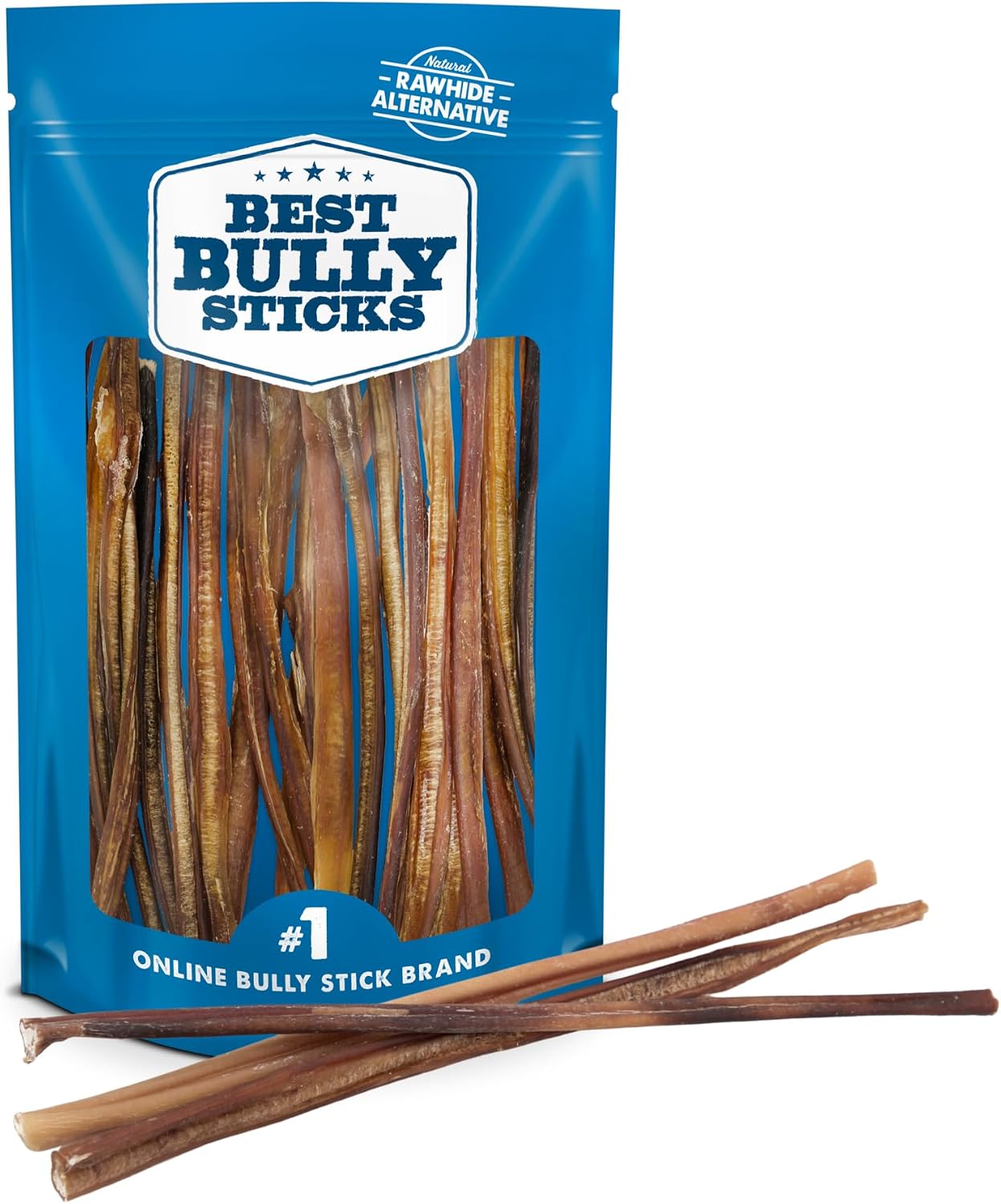 Best Bully Sticks healthy grain free digestible beef sticks back label showing product information.
