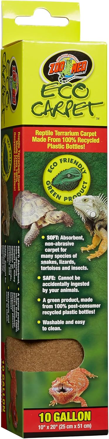 Zoo Med Eco Carpet reptile terrarium liner pack of two front view