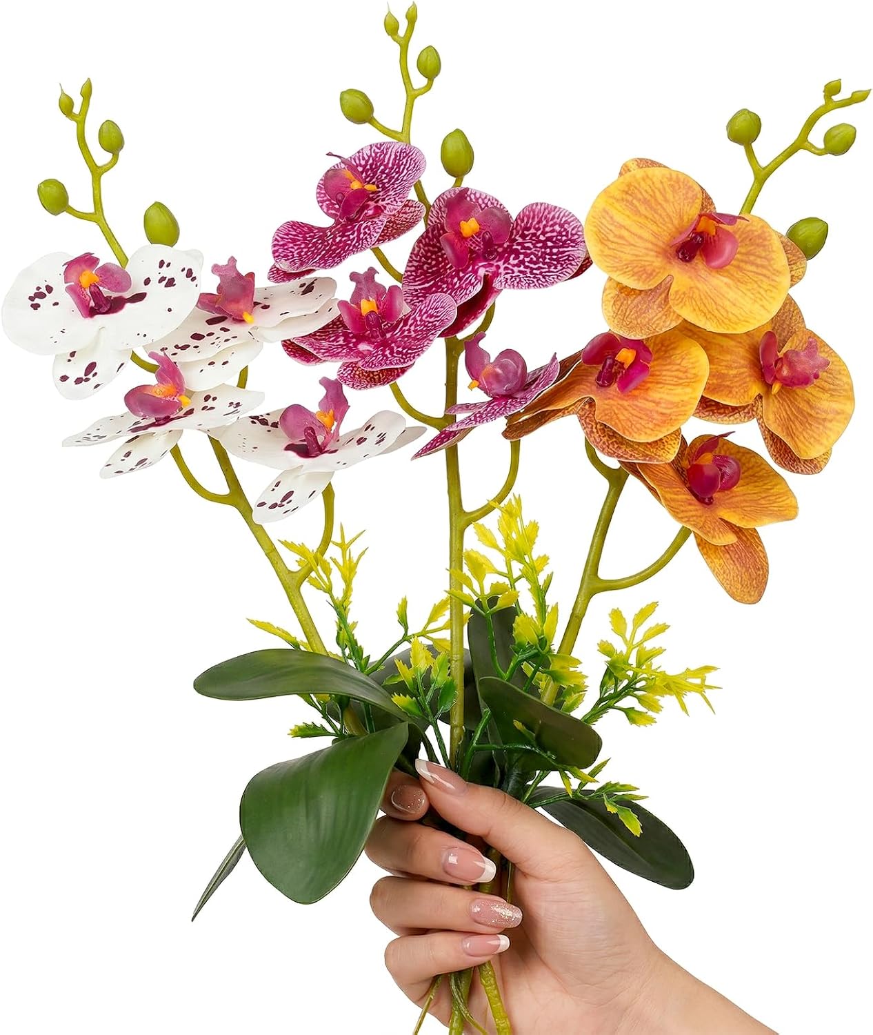 Funtinshdy artificial Phalaenopsis orchids for terrariums