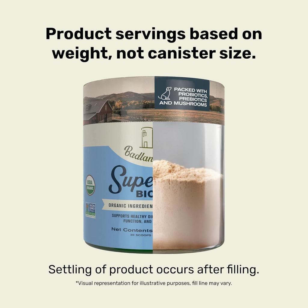 Side view of Badlands Ranch digestive support packaging
