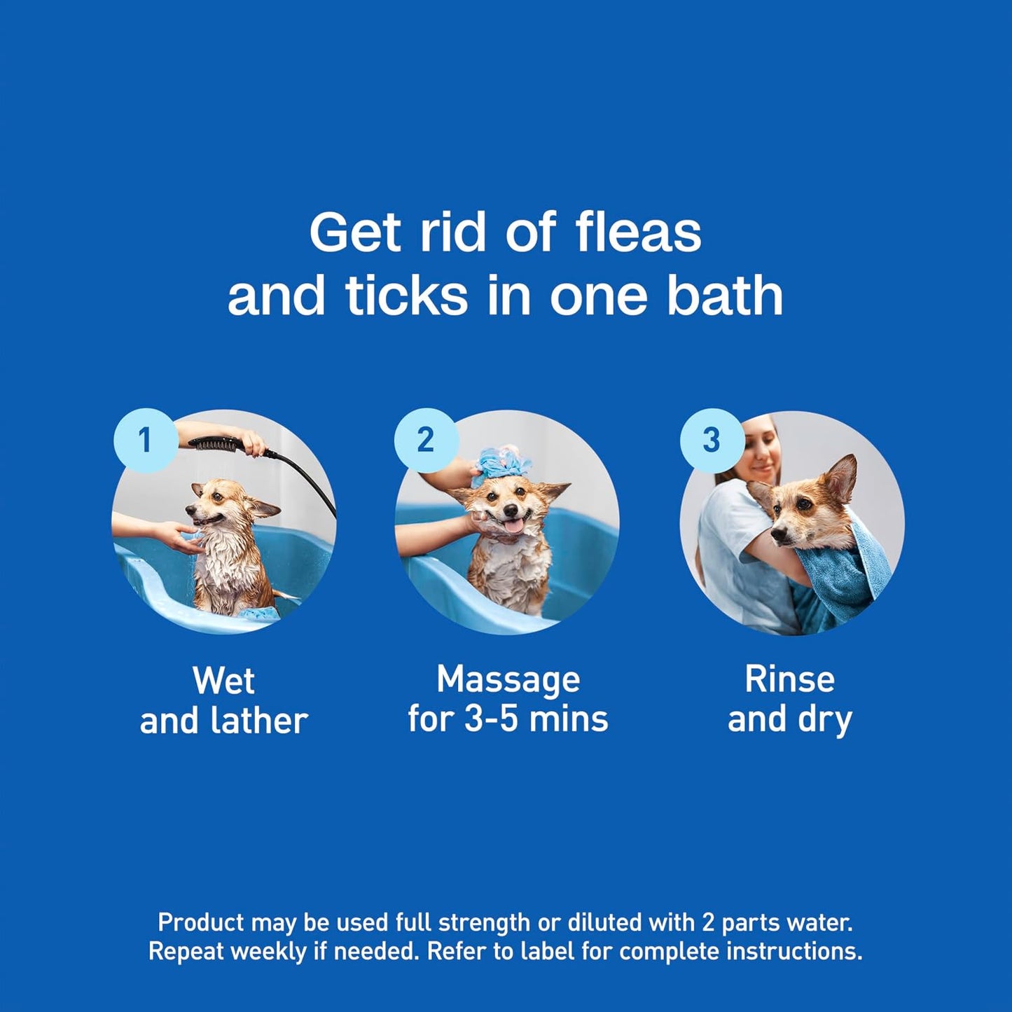 ADAMS Plus Botanicals Flea & Tick Shampoo with Precor for Dogs, Cats, Puppies & Kittens, Flea Shampoo to Treat Infestations, Kills Eggs & Lice, Cleans and Conditions Coat, Plant-Based, 16 Ounces - Image 9