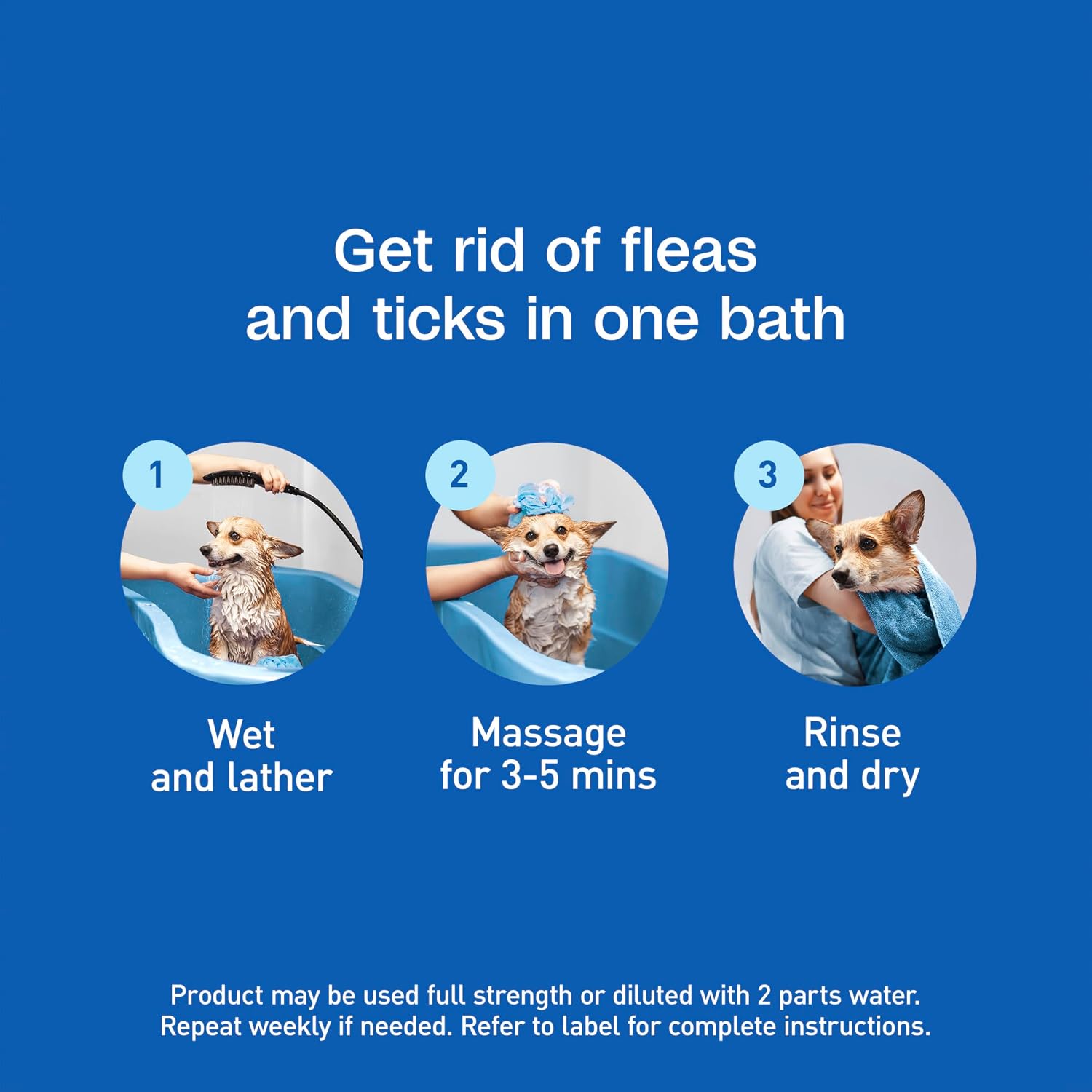 ADAMS Plus Botanicals Flea & Tick Shampoo with Precor for Dogs, Cats, Puppies & Kittens, Flea Shampoo to Treat Infestations, Kills Eggs & Lice, Cleans and Conditions Coat, Plant-Based, 16 Ounces - Image 9