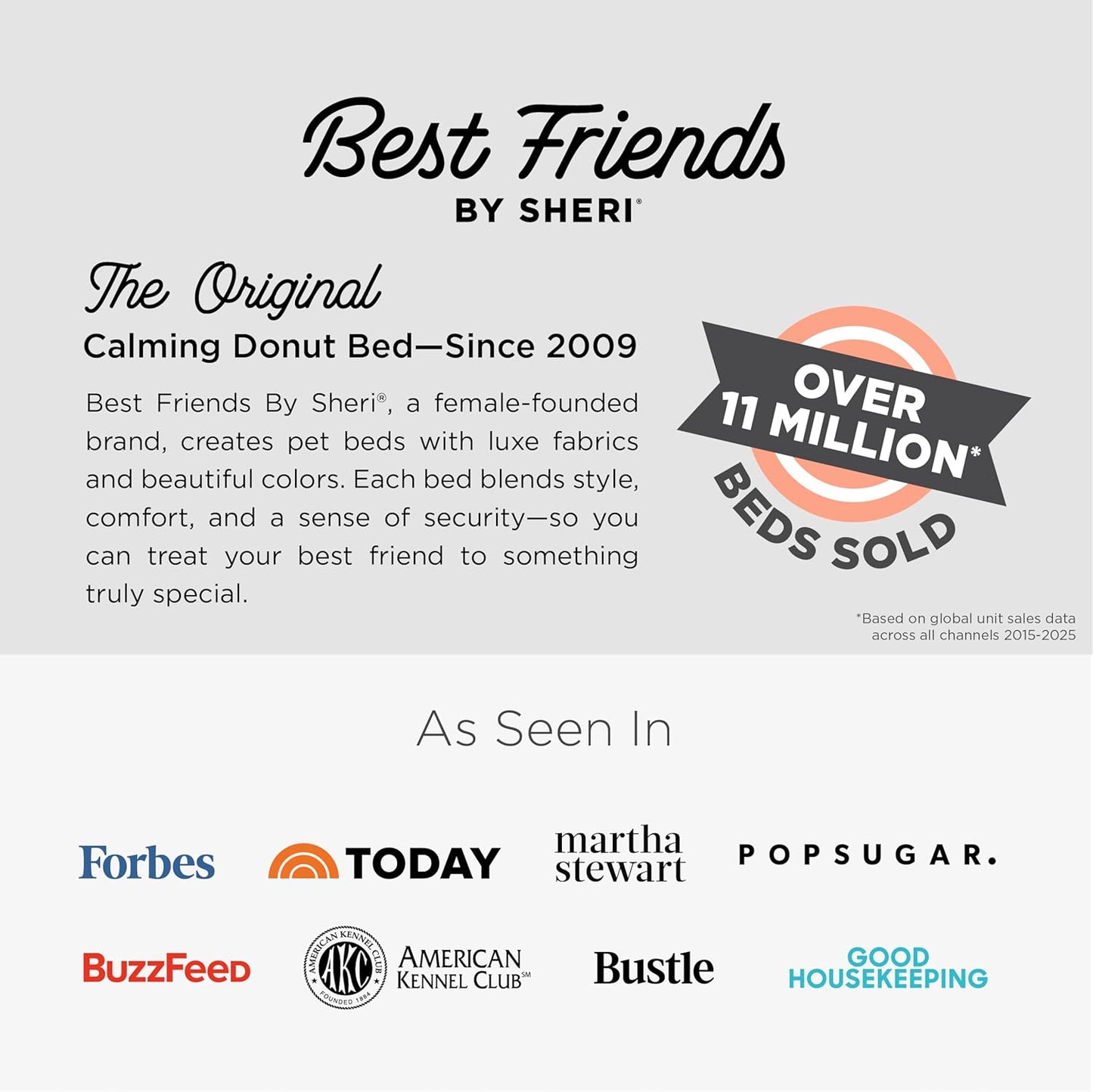 Best Friends by Sheri The Original Calming Donut Dog Bed for Small Dogs up to 25 lbs, Shag Faux Fur, Taupe, 23" x 23" - Image 8