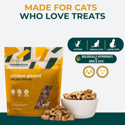 All natural gluten free chicken gizzard feline meal topper