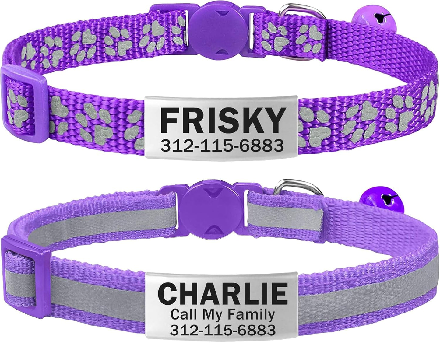 TagME premium snag resistant nylon cat collar skyblue variant