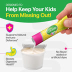 Culturelle Kids probiotic packets side view showing age range