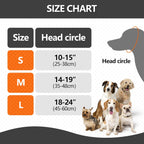 Lianzimau dog ear covers showing hook-and-loop adjustment