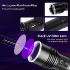Tremdwoto 20W high power UV light torch being used for quick resin curing and adhesive bonding.