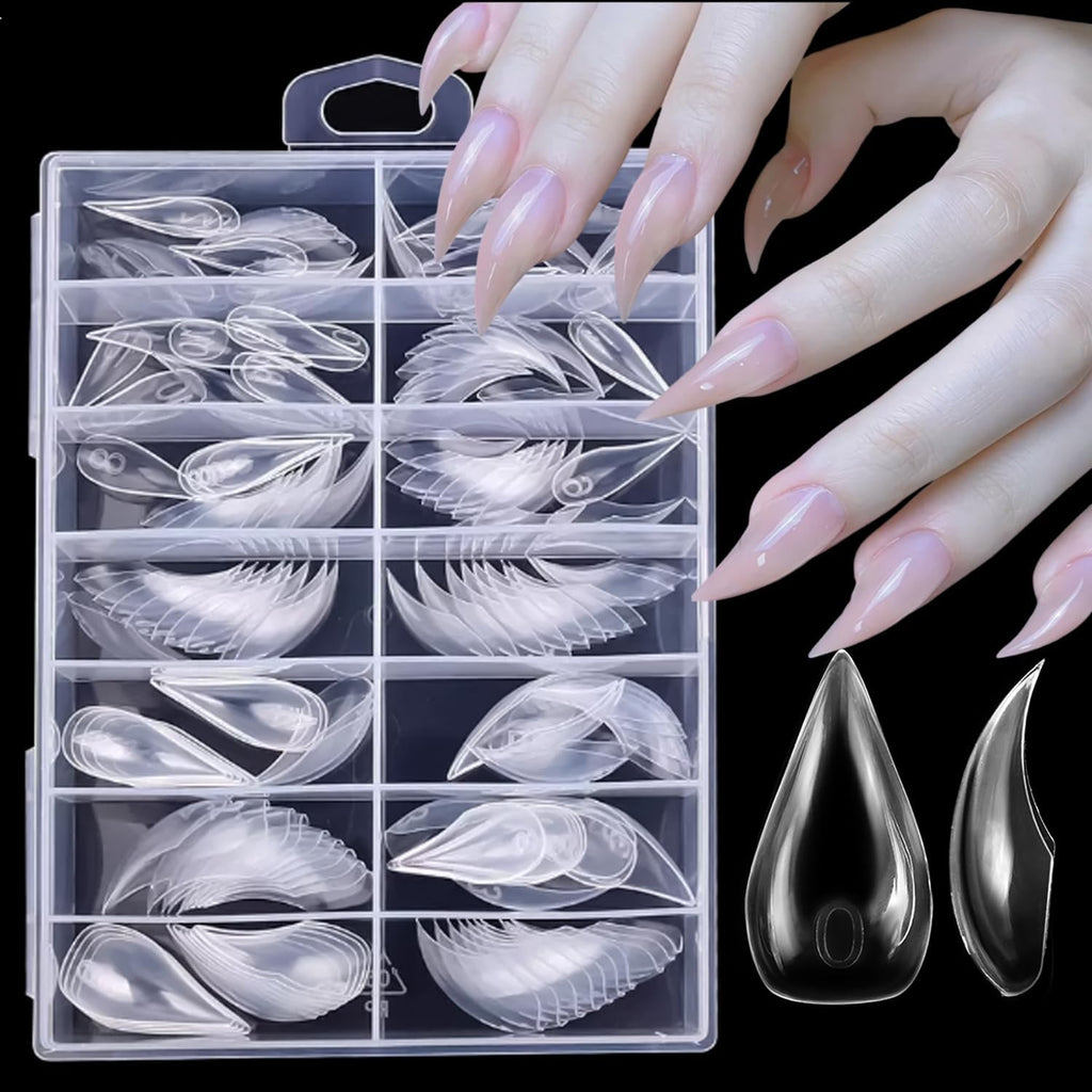 MissNailCo Riicfdd short cat claw nail tips front view packaging