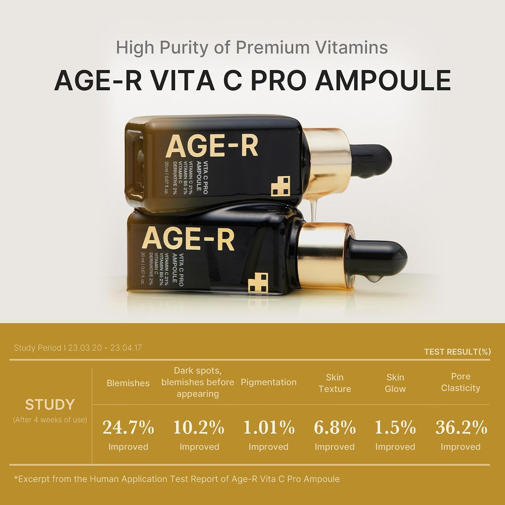 Medicube Age-R Vita C Pro Ampoule texture and swatch