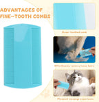 Dense and sparse teeth detail on Buwusmu cat flea comb