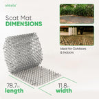 Ohlela pet deterrent mat on garden soil