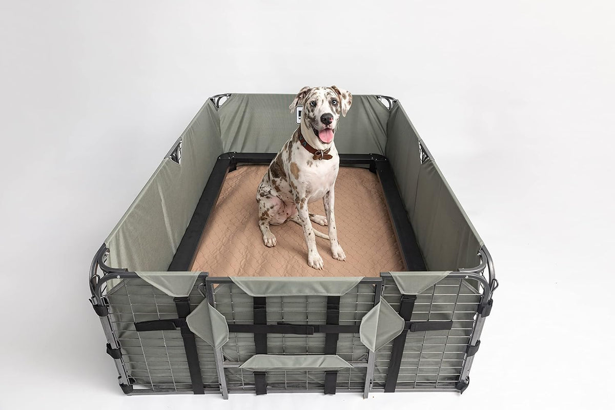 Detailed shot of Ezwhelp pet pad rounded corners