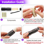 Vansky premium ultraviolet flashlight verifying documents and spotting scorpions