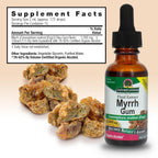 Authentic USA sourced myrrh extract dropper bottle for gum health