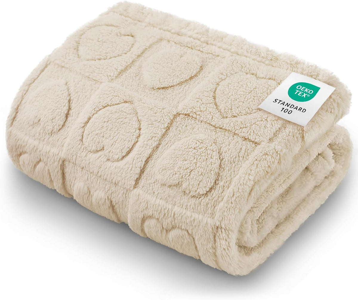 Luciphia Small Dog Blanket Washable Pet Bed Cover Soft Fluffy Puppy Blanket with Premium Fleece 300GSM Cozy Calming Cat Blankets for Indoor Cats Pink 30x20 inch - Image 11