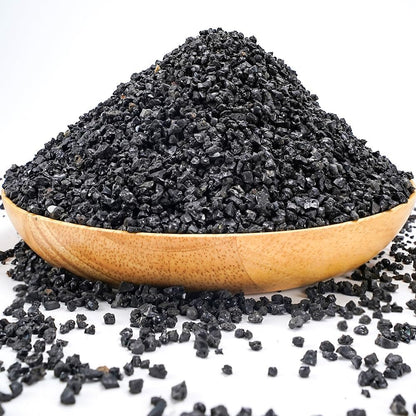 Toypopor black lava pebble vase filler front view