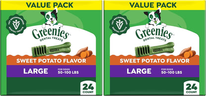 Greenies Dog Treats, Veterinarian-Recommended Natural Dental Dog Treats, Large Size, Variety Pack Flavor, (3) 12 oz. Packs, 24 Count - Image 13