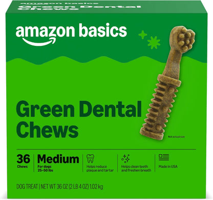 Amazon Basics Dental Dog Treats to Help Clean Teeth & Freshen Breath for Large Dogs, Unflavored, Per Pack: 24 Count, 2.25 pounds (Previously Wag) - Image 13