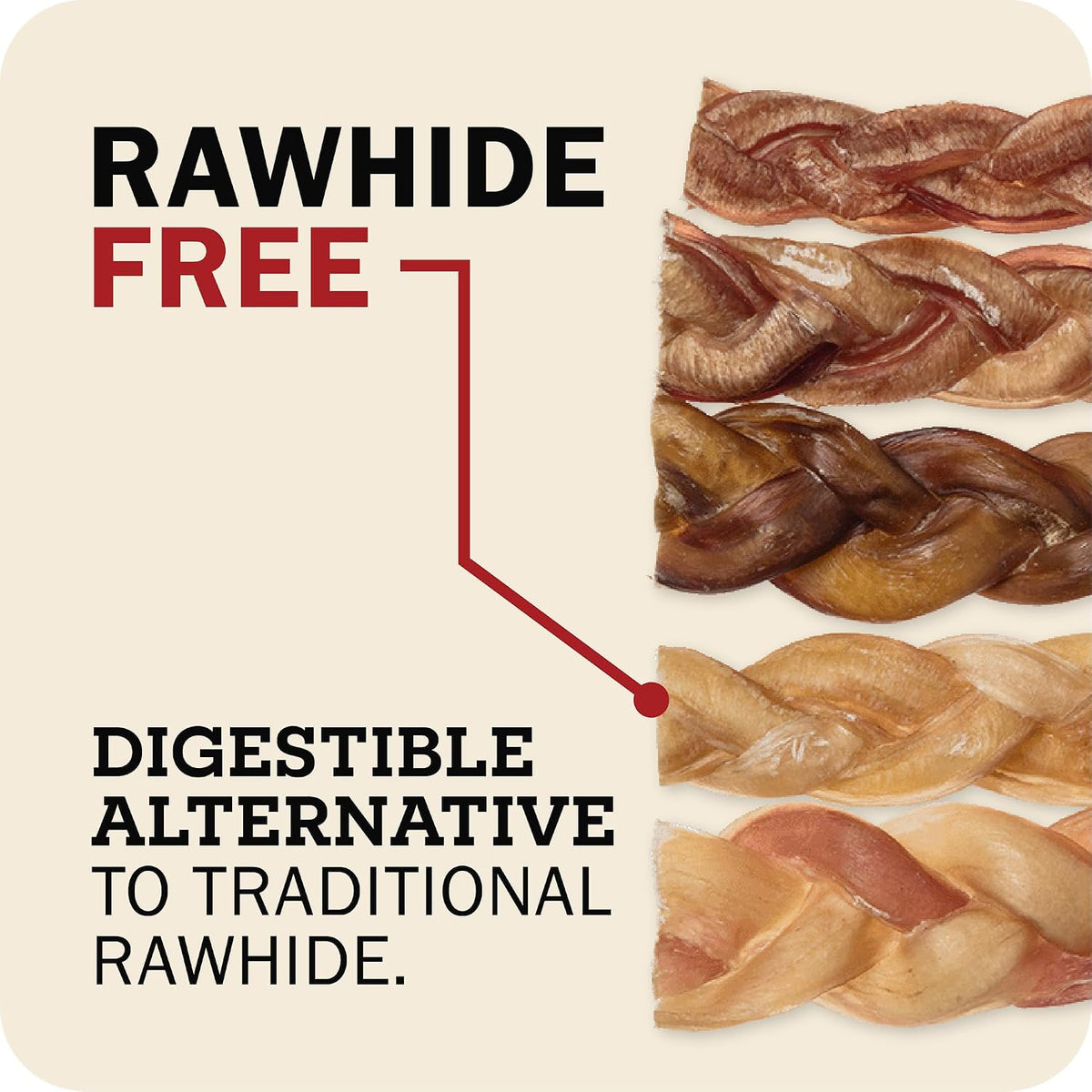 Redbarn Pet Products All Natural 5"-8" Braided Bully Sticks for Small & Large Dogs - Healthy Long Lasting Beef Chews Variety Party Pack - Single Ingredient Low Odor Rawhide Free - 8 oz Bag - Image 9