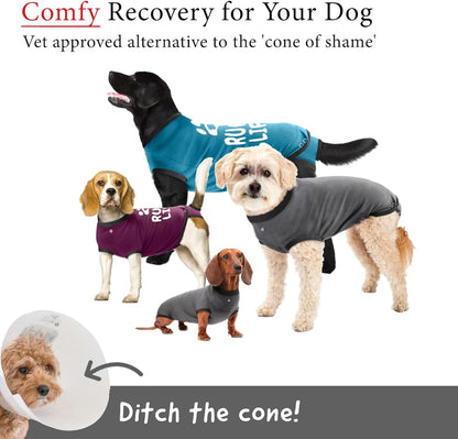 BellyGuard pet recovery onesie cone alternative side view comfortable canine body cover