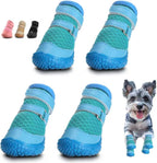 Hcpet dog shoes for small dogs blue front view