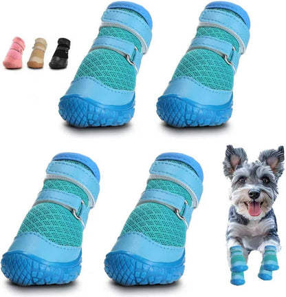 Hcpet dog shoes for small dogs blue front view