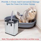 Kathson litter scoop holder holding a standard metal scoop
