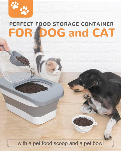 Ddmommy airtight food storage container in collapsed state