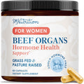 Balans Co women's beef organ supplement front view bottle