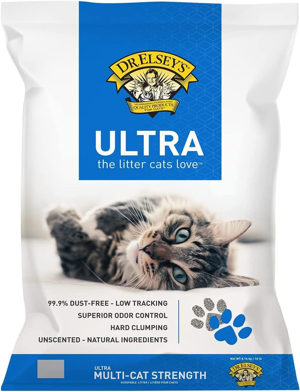 Dr. Elsey's Ultra UnScented Clumping Clay Cat Litter 40 lb. Bag - Image 10